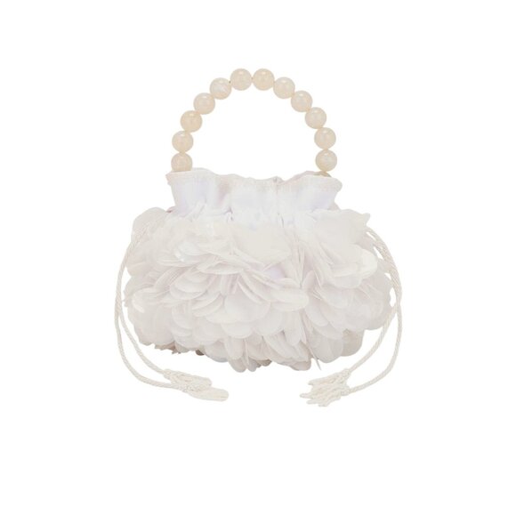 PatBO x REVOLVE x Nannacay Alyssa Bag in White New Womens Clutch Evening - Picture 1 of 12